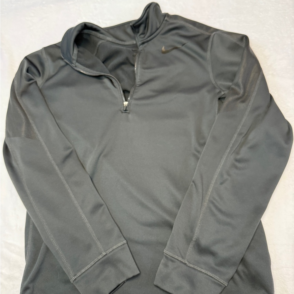 Nike Gray Quarter-Zip Pullover Size S